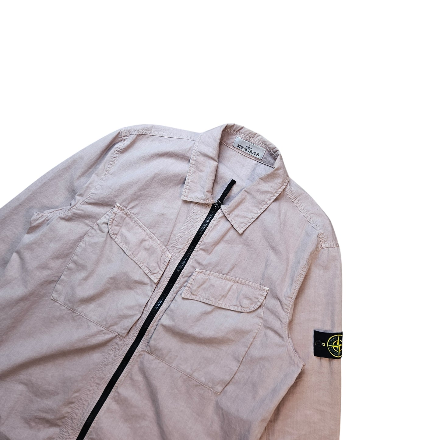 Stone Island Zip Overshirt With Chest Pockets