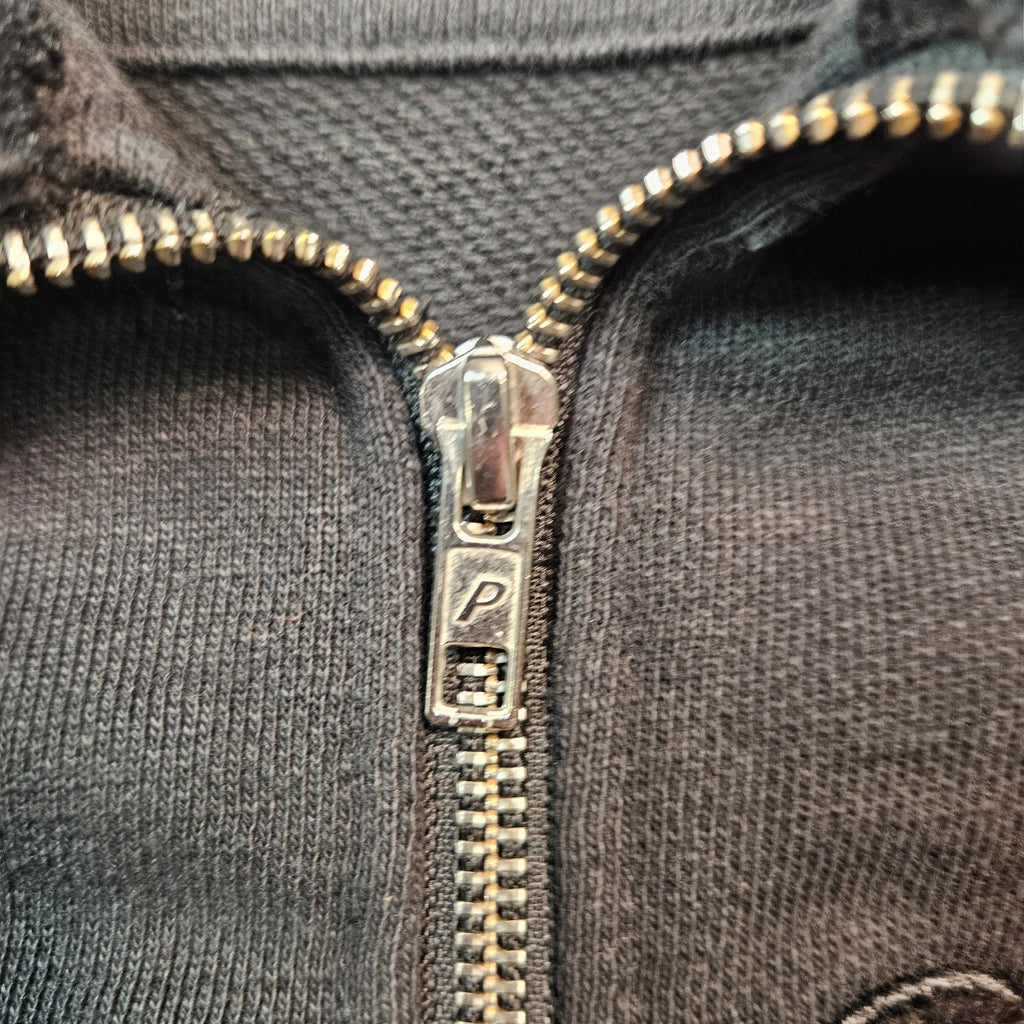 Palace London Velour Half Zip Sweatshirt