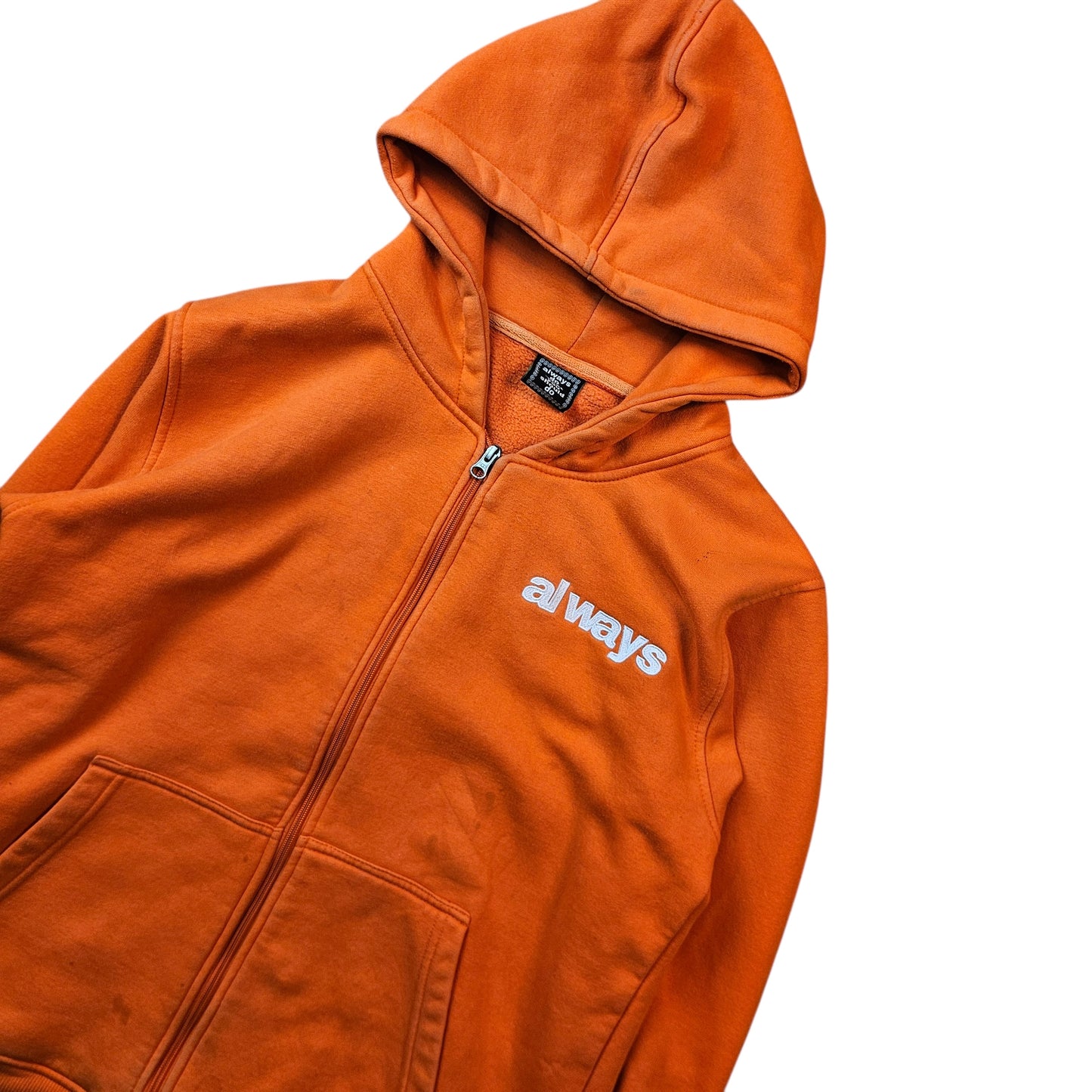 Always Do What You Should Do Zip Up Hoodie With Embroidered Logo