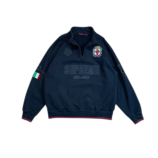 Supreme Milano Embroidered Half Zip Sweatshirt