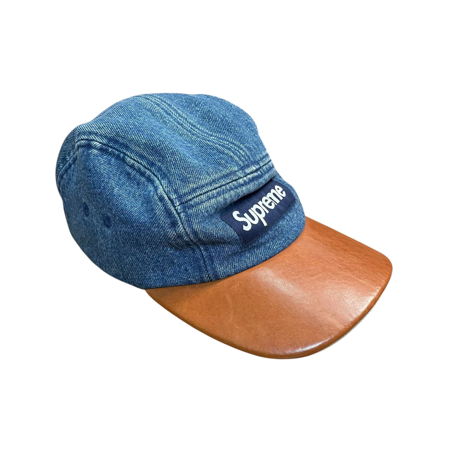 Supreme Denim Box Logo Camp Cap