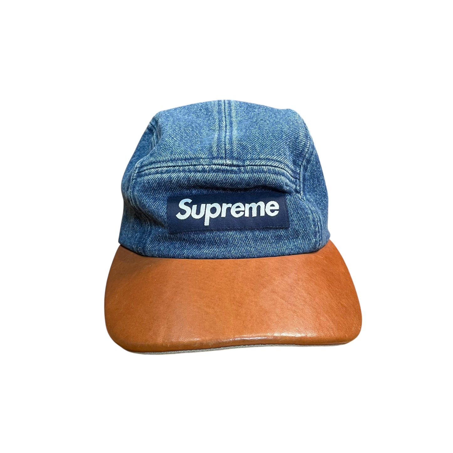 Supreme Denim Box Logo Camp Cap