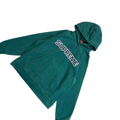 Supreme Leather Logo Hoodie