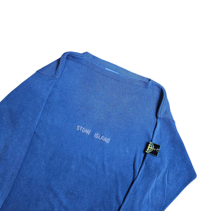 Stone Island Green Edge Spellout Knit Sweatshirt