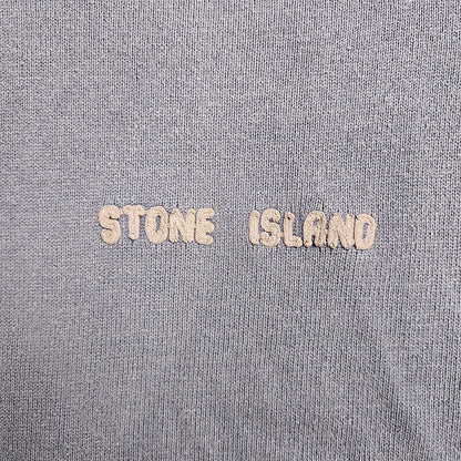 Stone Island Green Edge Spellout Knit Sweatshirt