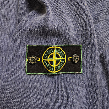 Stone Island Green Edge Spellout Knit Sweatshirt