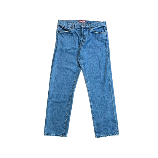 Supreme Regular Jeans With Star Embroidery