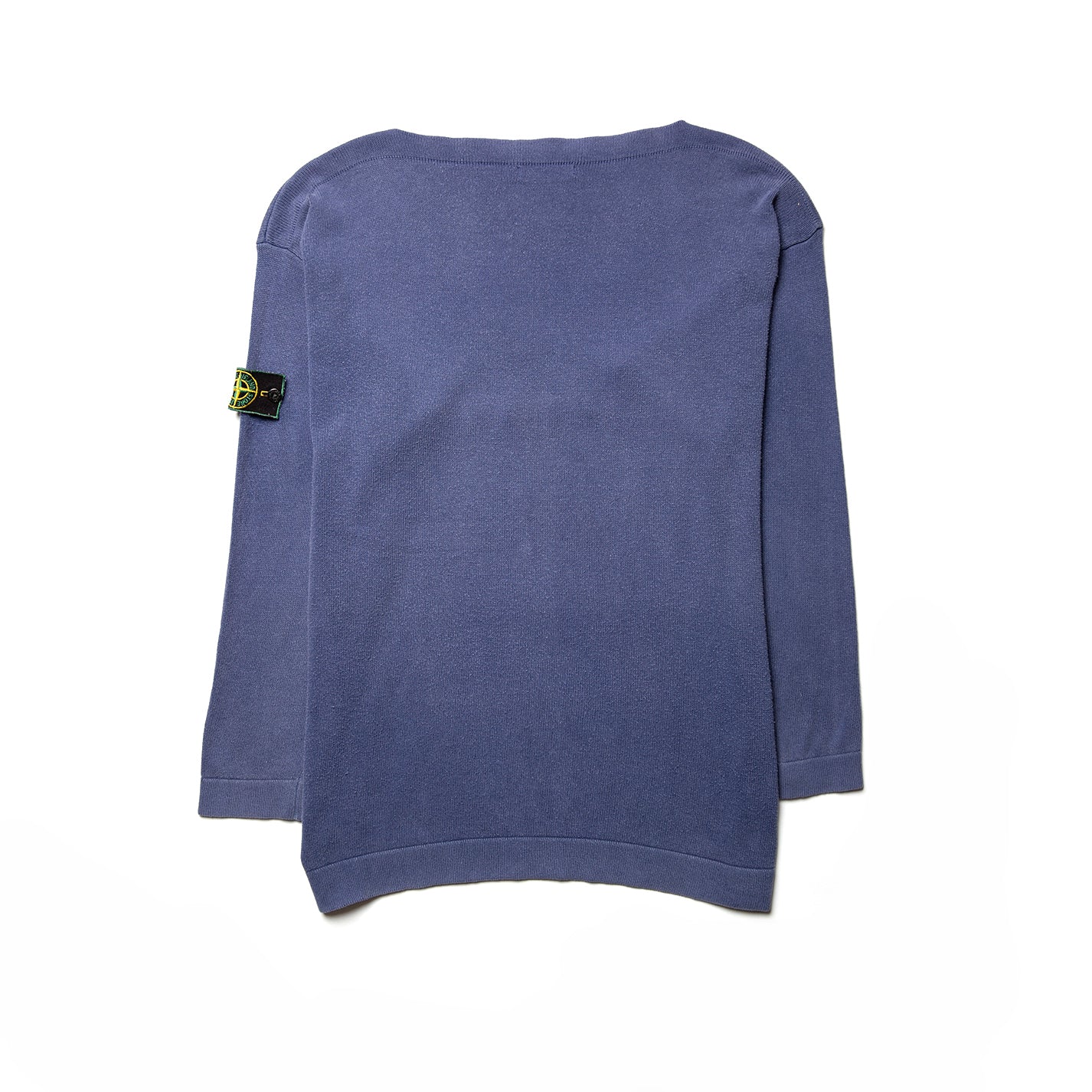 Stone Island Green Edge Spellout Knit Sweatshirt