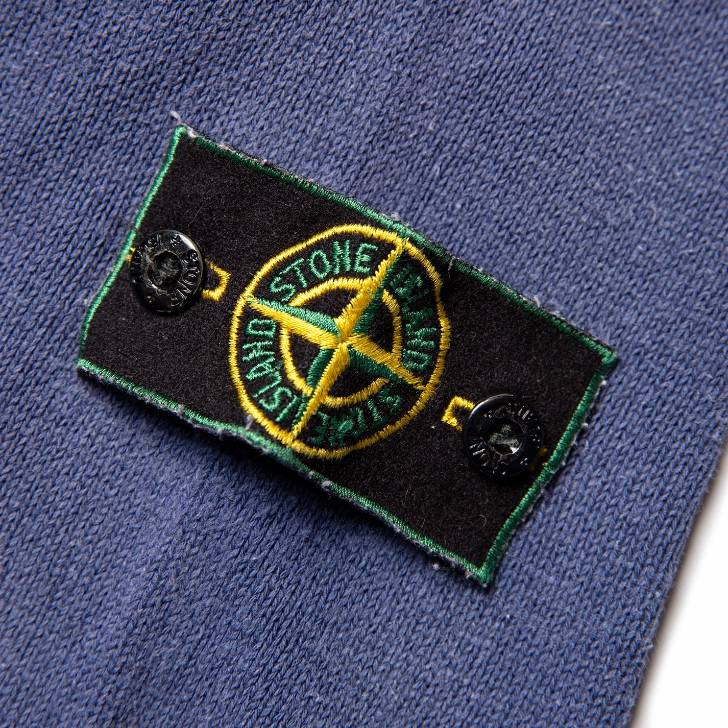 Stone Island Green Edge Spellout Knit Sweatshirt