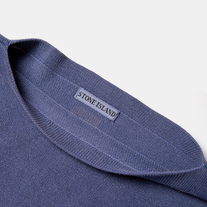 Stone Island Green Edge Spellout Knit Sweatshirt