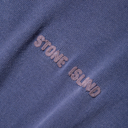 Stone Island Green Edge Spellout Knit Sweatshirt