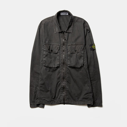 Stone Island Zip Overshirt With Chest Pocket