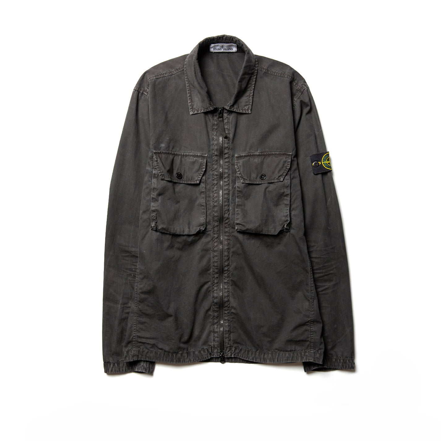 Stone Island Zip Overshirt With Chest Pocket