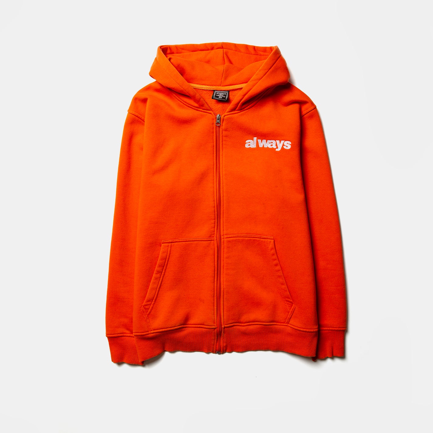Always Do What You Should Do Zip Up Hoodie With Embroidered Logo