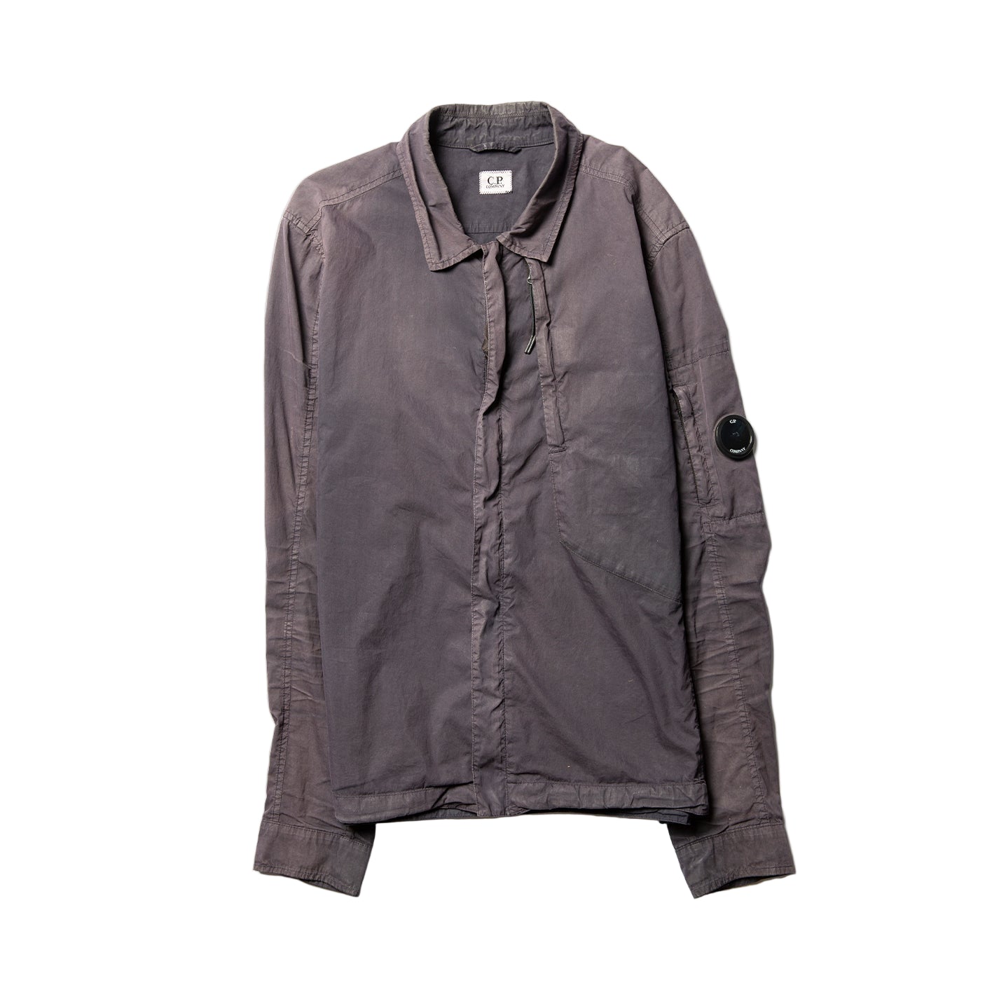C.p. Company 50 Fili Zip Overshirt With Hidden Chest Pocket