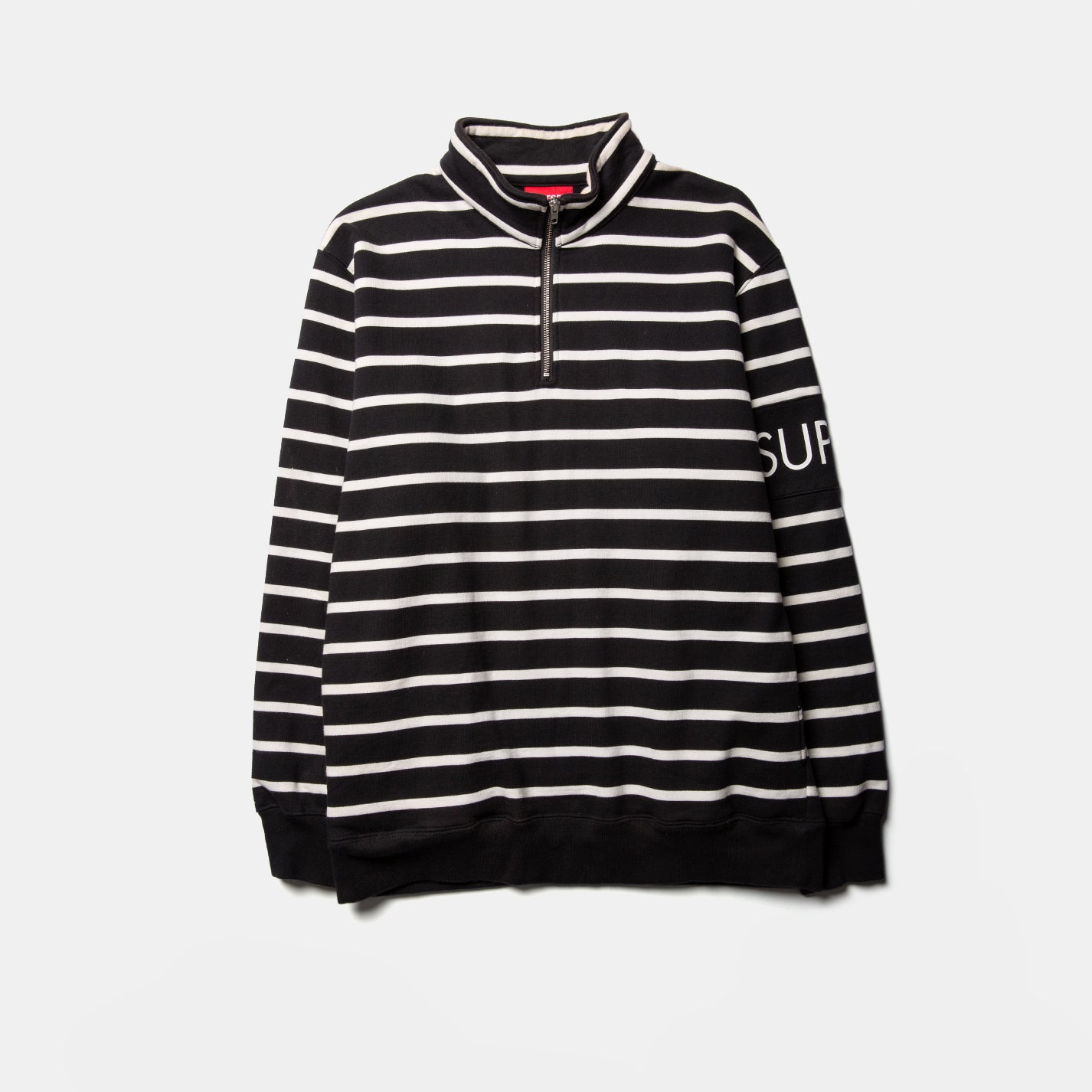 Supreme Striped Half Zip Sweater