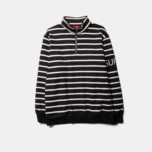 Supreme Striped Half Zip Sweater