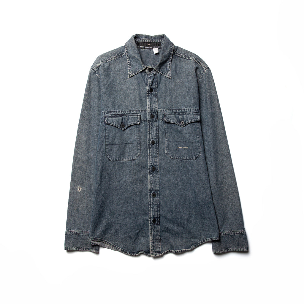 Stone Island Si Denims Spellout Shirt