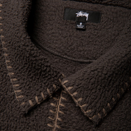 Stussy Woodsy Blanket Stitch Cardigan