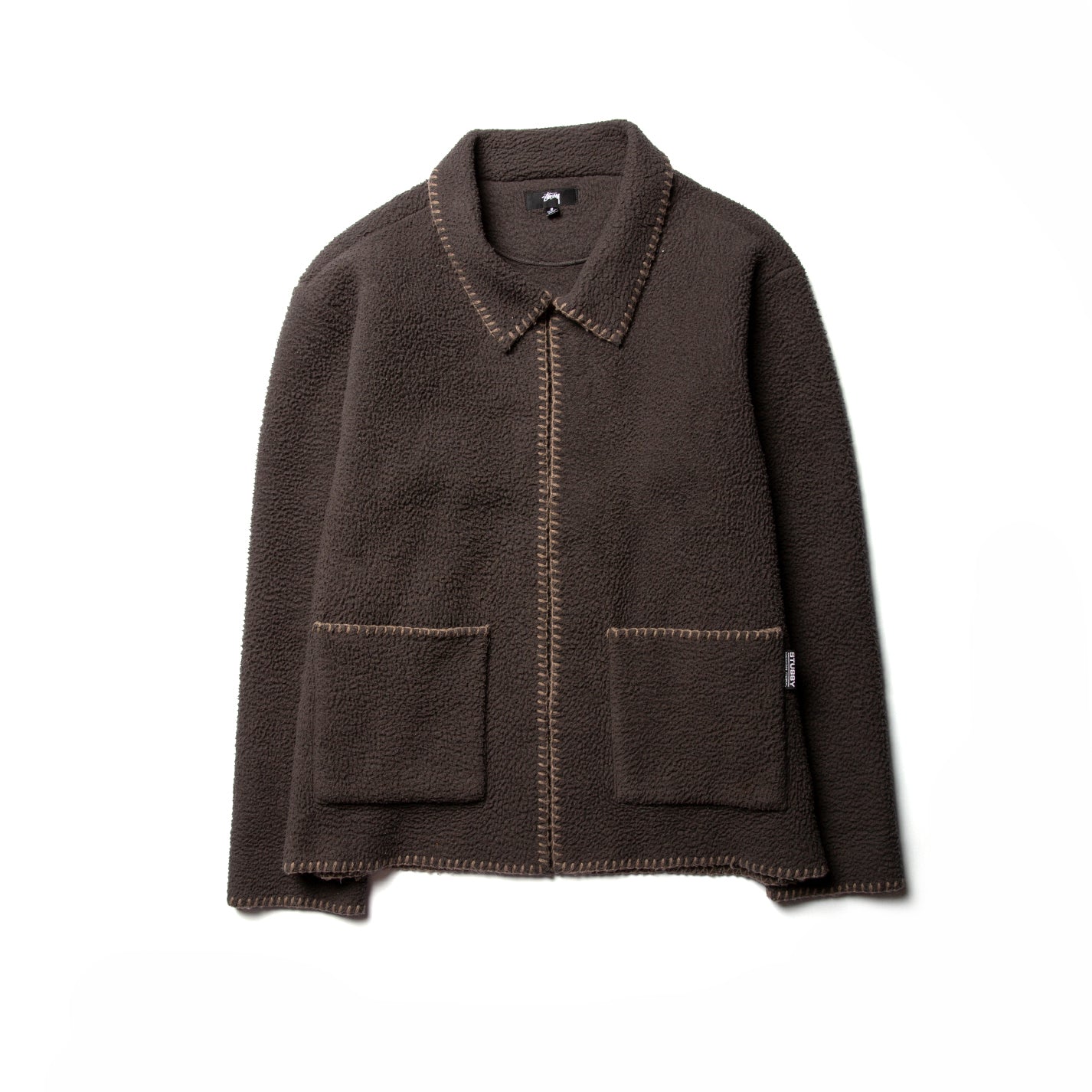 Stussy Woodsy Blanket Stitch Cardigan