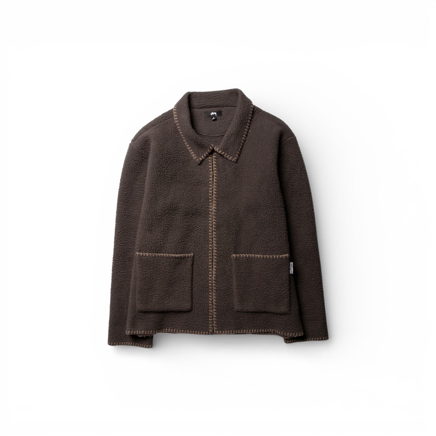 Stussy Woodsy Blanket Stitch Cardigan