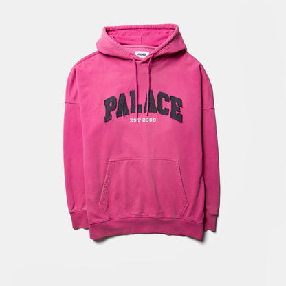 Palace Drop Shoulder Denim Applique Hoodie