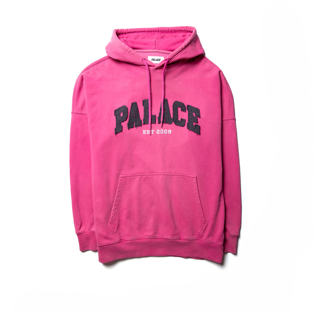 Palace Drop Shoulder Denim Applique Hoodie